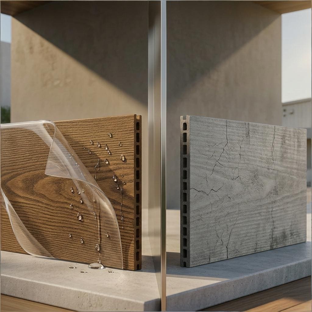 10 年のフェードサイクルを打破する: 建築家が標準 WPC から Necowood® ASA シールドに切り替える理由