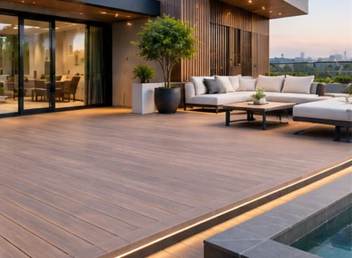 Necowood Premium Composite Decking for Villa Terraces